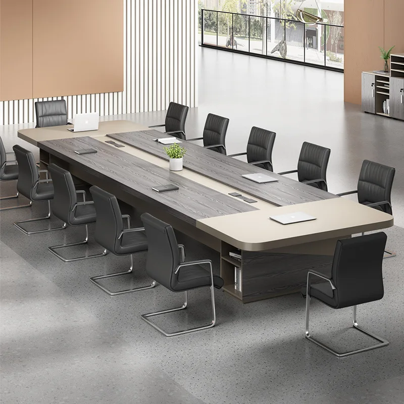 

Office furniture, conference table, long table, simple modern large panel training table, rectangular strip table
