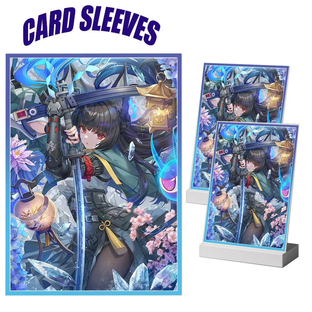 60PCS 67X92mm Foil Anime Card Sleeves Masaya Hoshimi Cartoon TCG Card Toploading Holographic Card Sleeves for MGT/PTCG Cards