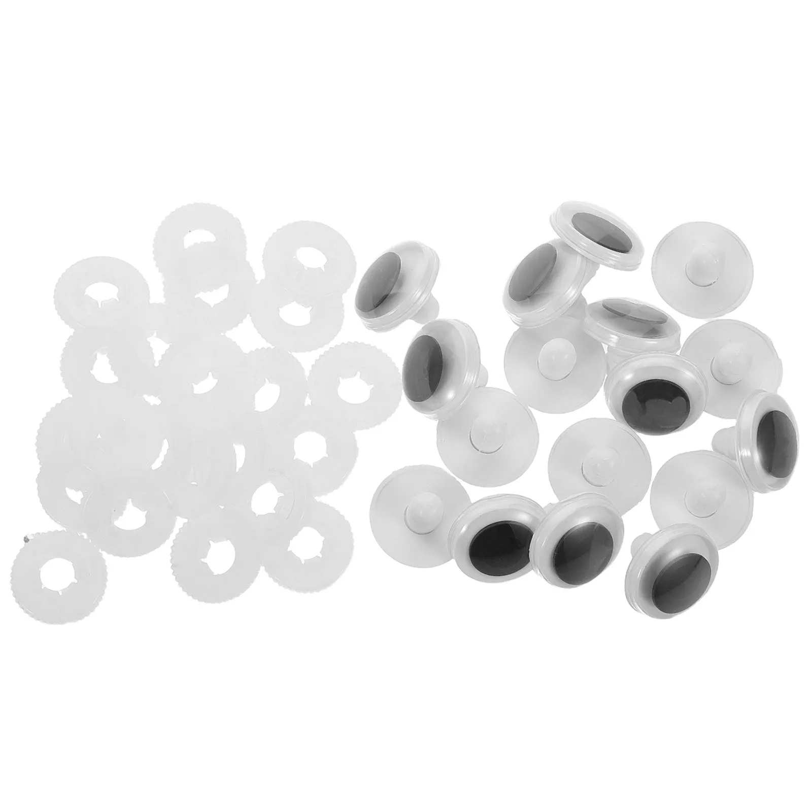 

50Pcs Movable Safety Eyes 18Mm Realistic Plastic Eyes for Crochet Stuffed Animal Crafts Bear Making Supplies Craft Eyeballs