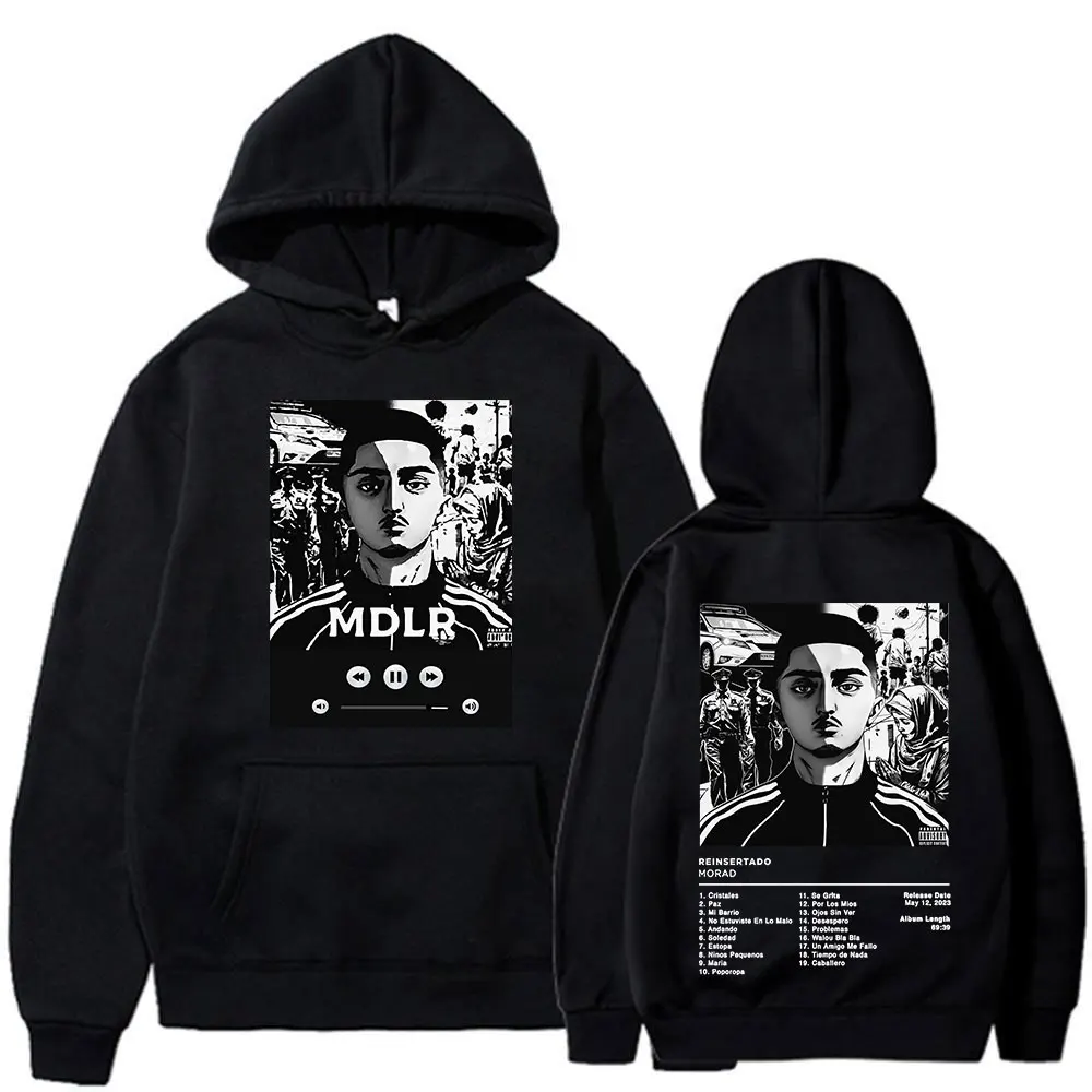 Rapper Morad M.D.L.R Album Hoodies Men's Women Clothing Fashion Hip Hop Oversized Sweatshirts Vintage Loose Pullovers Streetwear