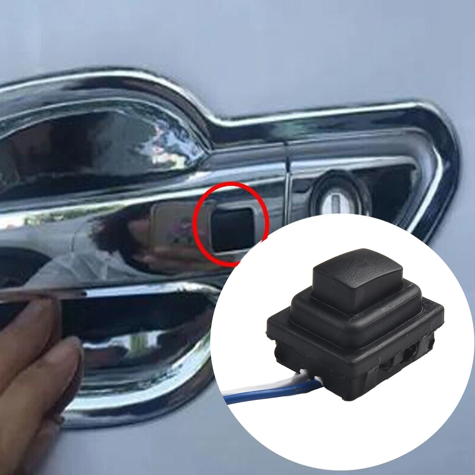 

New Practical Button Switch Front Door Handle 82651D3710 82661D3710 Black For Hyundai Tucson 2016-2020 Outside