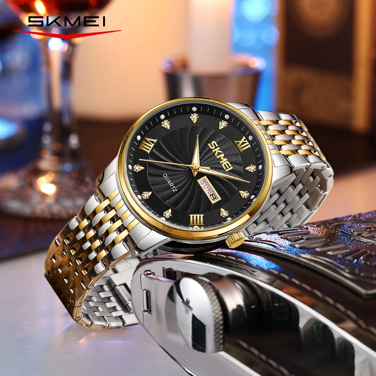 

SKMEI Luxury Waterproof Movement Quartz Watch For Men Women Business Date Week Wristwatch Male Fashion Time Watches Reloj Hombre