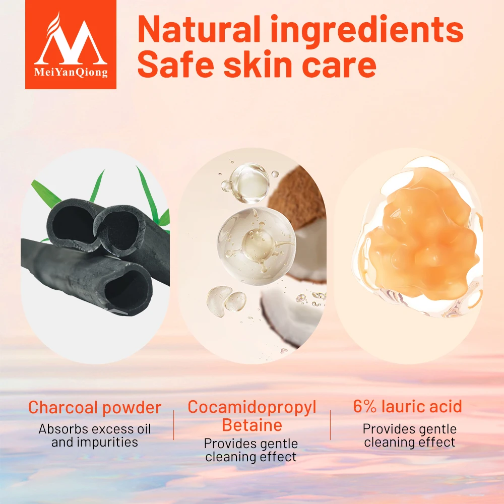 Bamboo Charcoal Handmade Soap Cleans Skin And Removes Bacteria 99.9% Travel Mini Be Carried For Adults And Children