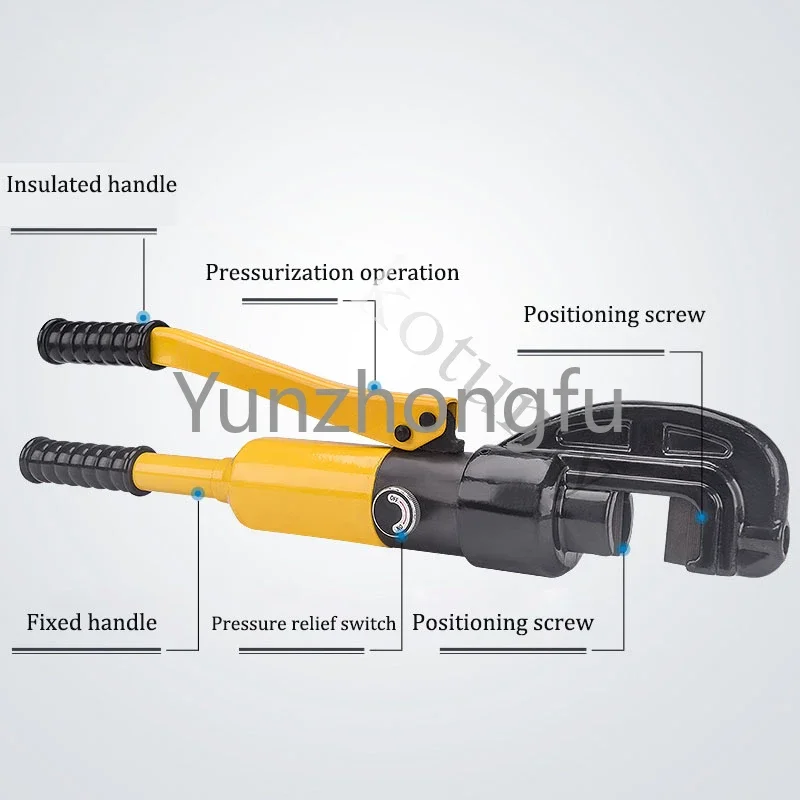 Machine Integral Hydraulic Rebar Cutter 8T 4-16MM Manual Hydraulic Steel Bar Cutter Hydraulic Shearing