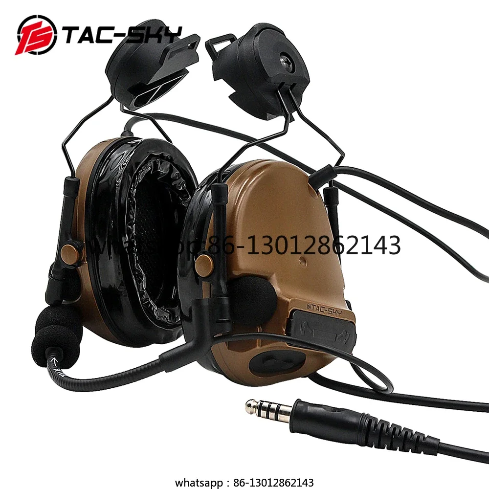 

Rail bracket version COMTAC III /C3 silicone noise reduction pickup earphones CB