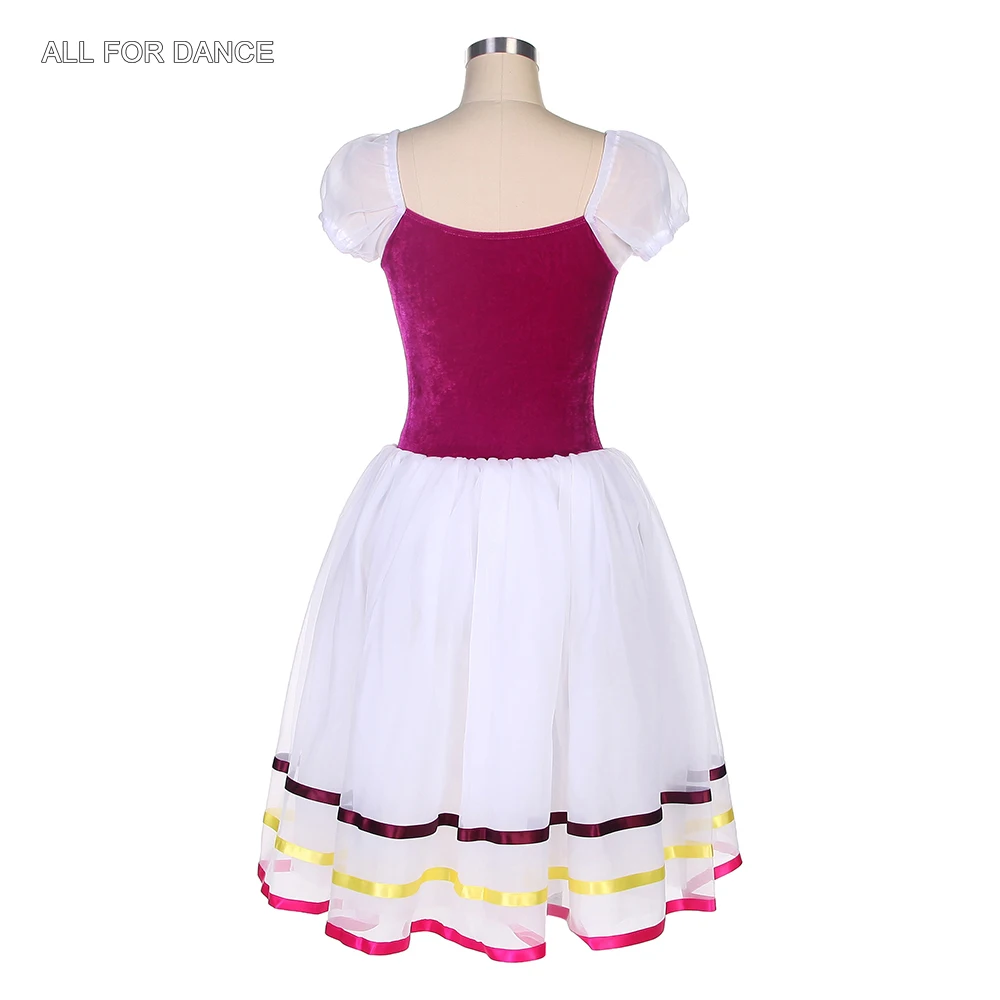 14052 Girls and Women Puff Sleeve Ballet Tutu Performance Tutu Costumes White Romantic Tutu Dresses