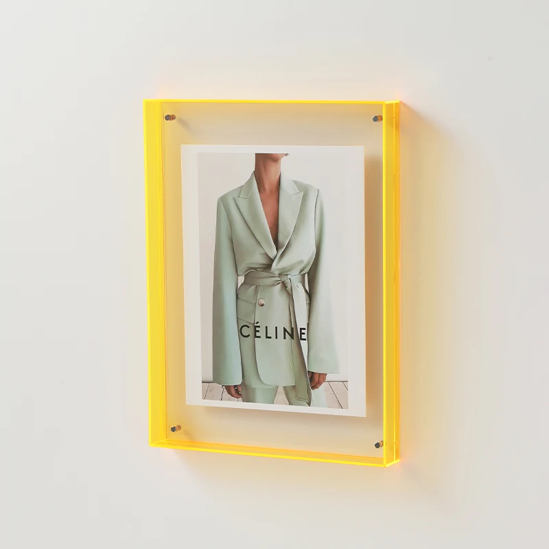Acrylic Photo Frame Plastic Rectangle Holder