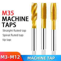 HSS Cobalt Containing Tip Screw tap Machine tap drill tools Stainless Steel Special Titanium-Plated thread tapping M3 M4 M5 M6