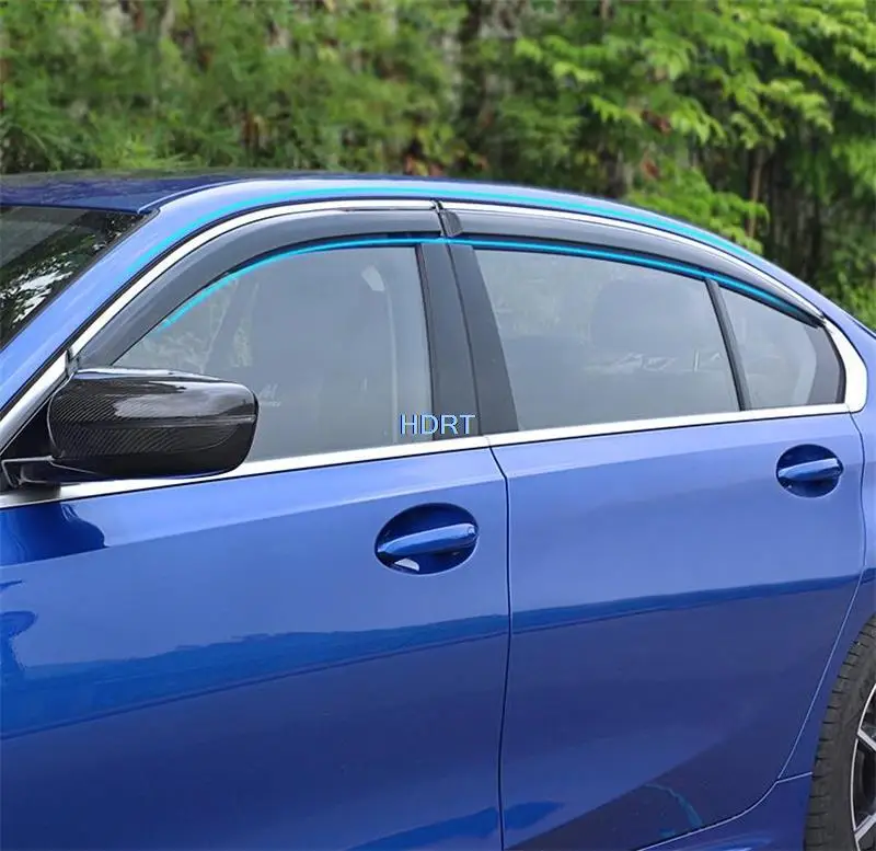 Car Styling Window Protector Accessories For BMW 3 Series 325I 2020 2021 2022 Deflector Short Axie Sun Rain Guard Visor Awnings