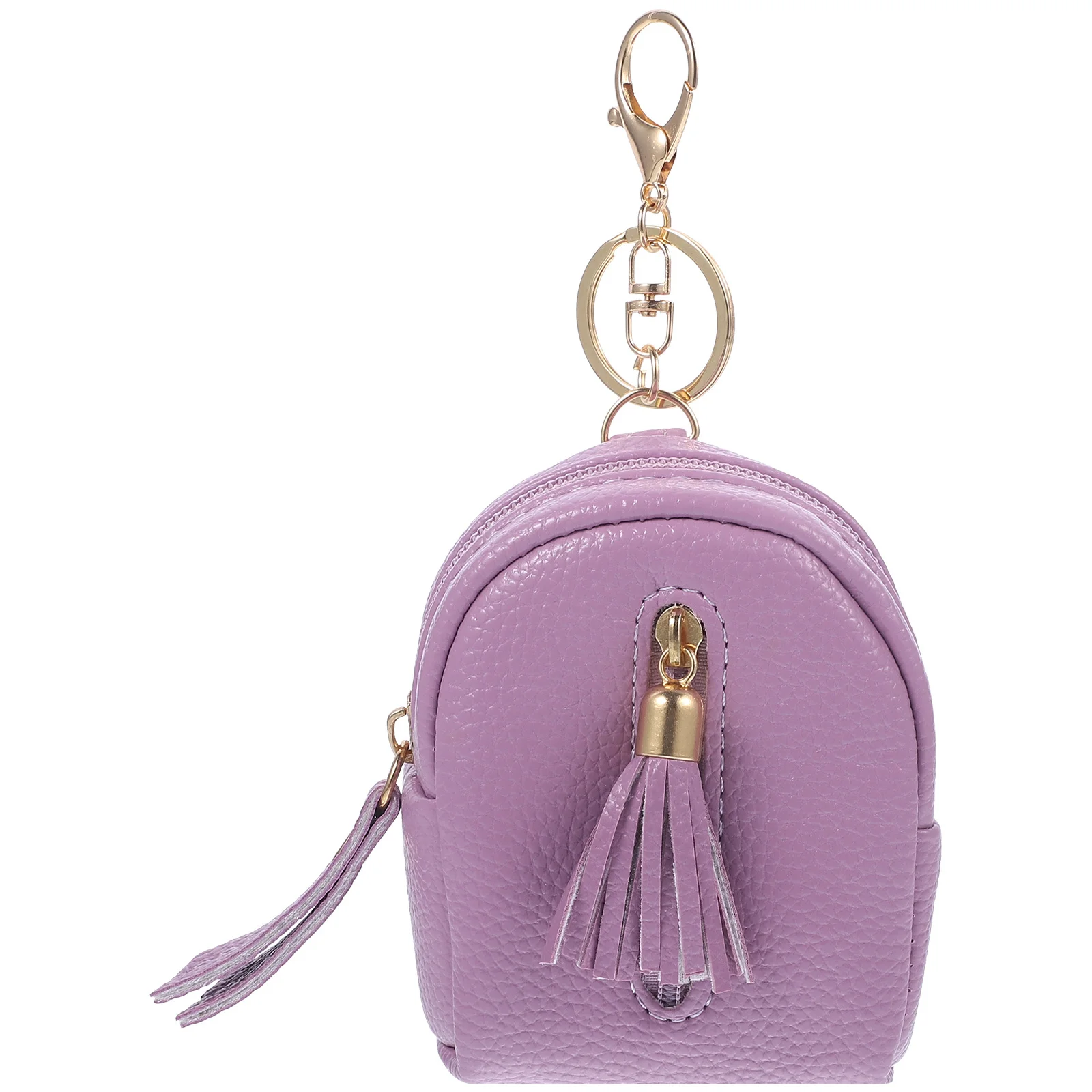 

Small Coin Purse Purple Zipper Bag Portable Wallet Pocket For Keys Change Bills Sundries Storage Organizer Keychain Pouch