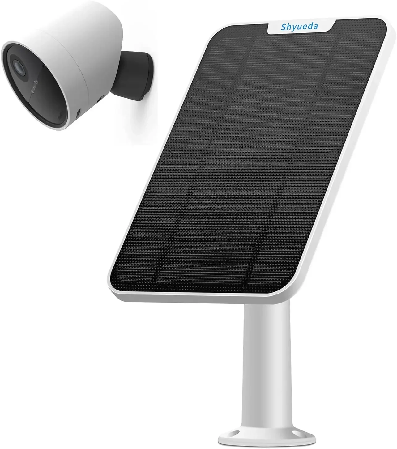 New 4W Solar Panel Charging Compatible for SimpliSafe Outdoor Security Camera only , IP65 Weatherproof (White)