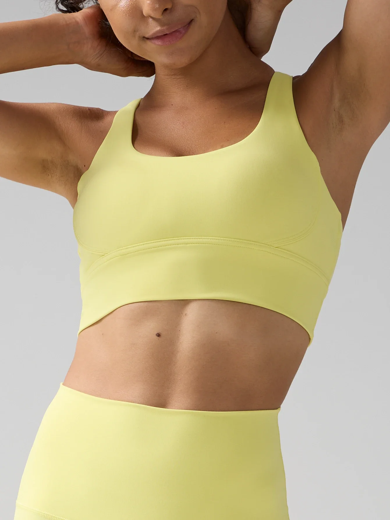 

New Women's Solid Color Sports Bra High Strength Shockproof Gathering Cross Back Breathable Fitness Running Outdoor Yoga Vest