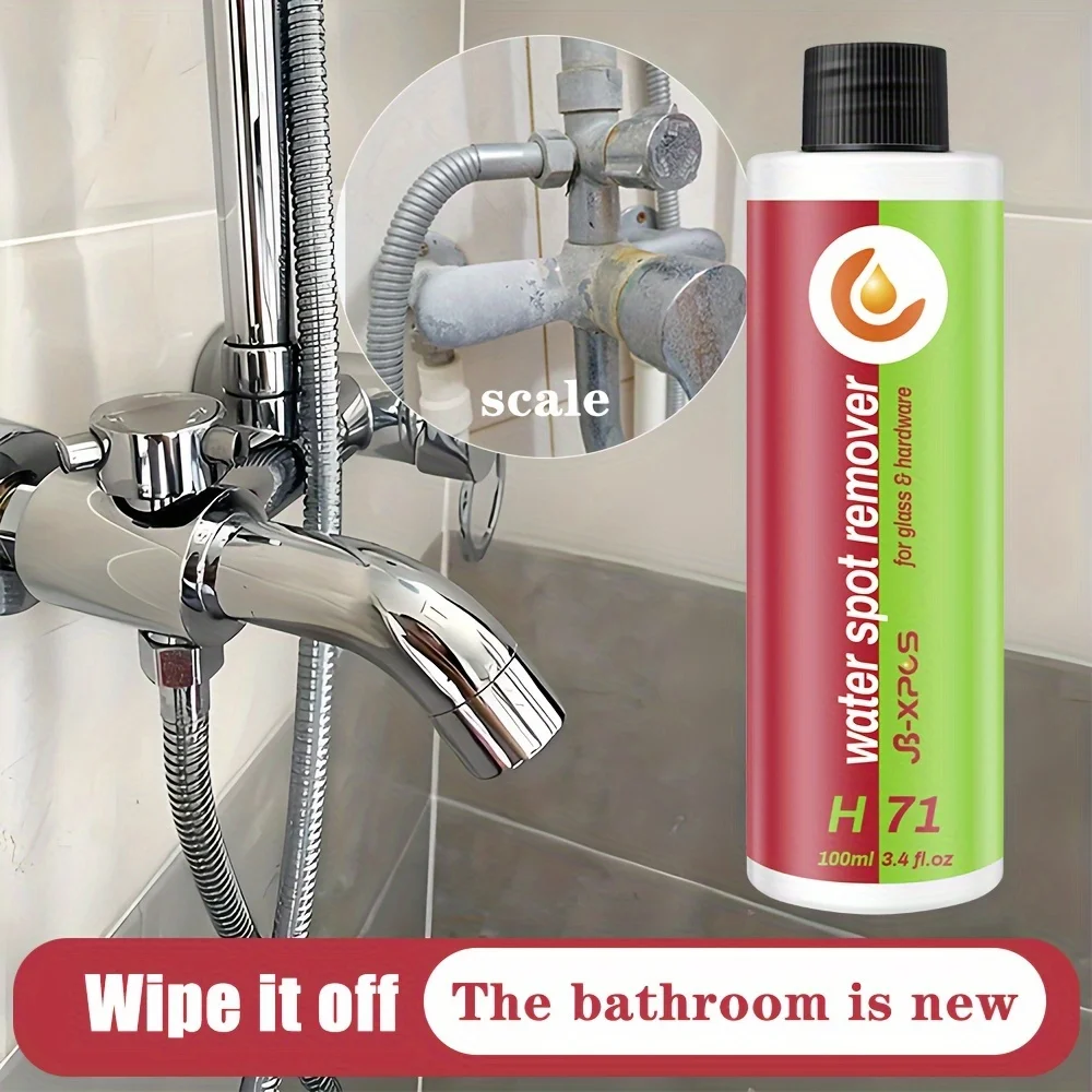 Bathroom Glass Cleaner Hard Water Spot Remover For Shower Door, Ceramic Tiles, Stainless Steel Powerful Descale JB-XPCS H71