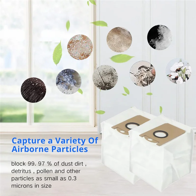 Kogan G80 스위퍼 액세서리 용 BAAM-5 Pcs 먼지 봉투 오래 지속되고 잘 작동하도록 제작 된 먼지 봉투 필수 진공 액세서리