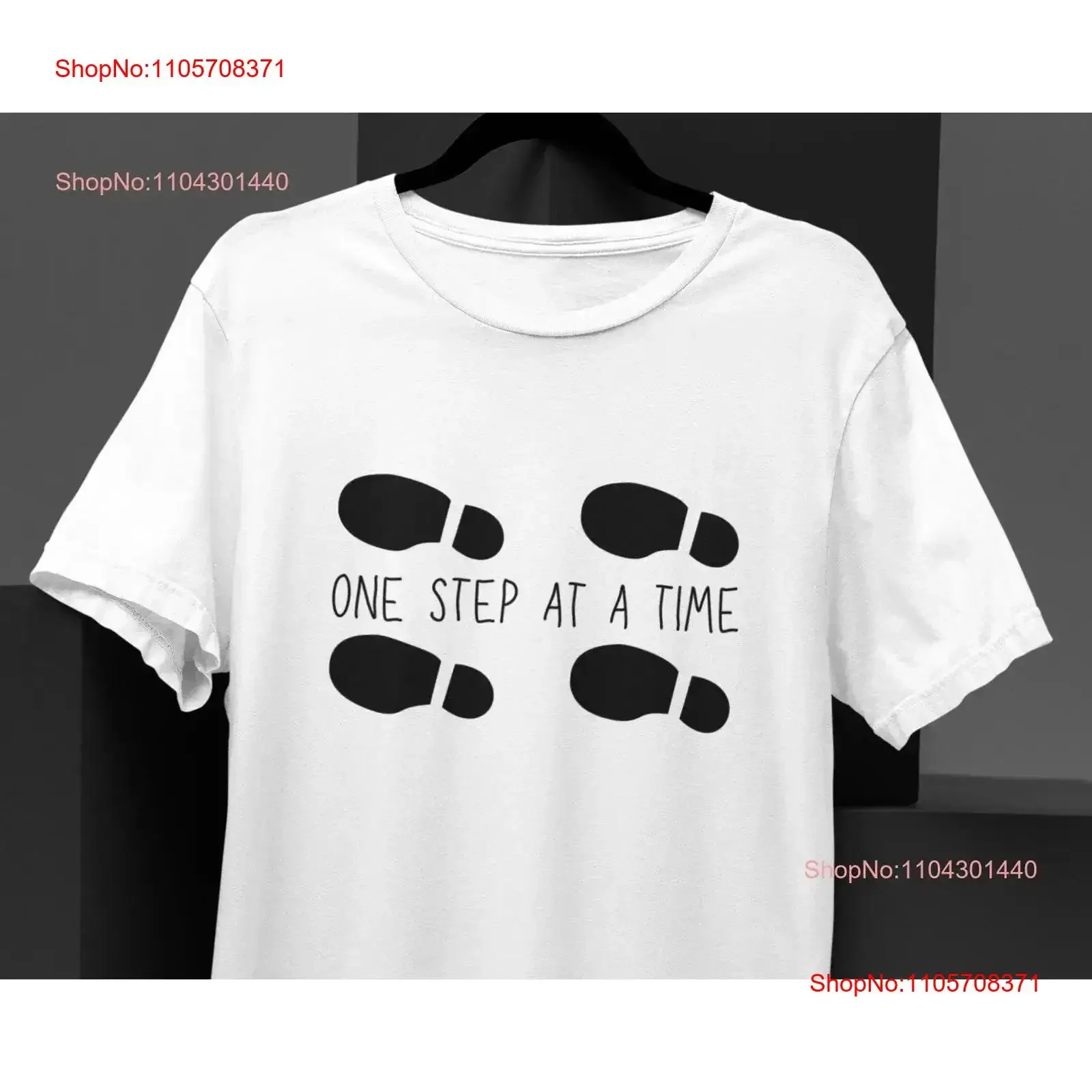 One Step At A Time Mental Health T Shirt Inspirational Saying People Who Suffer From Anxiety Self Belief Motivational vintage