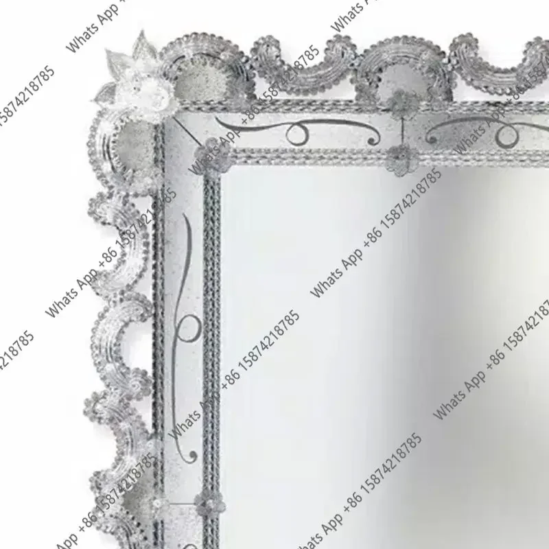 Premium Edge Cloud Makeup Decorative Mirror Transformation Bathroom European Butterfly Home Wall Round X
