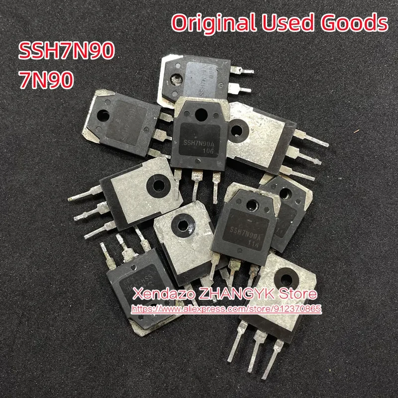 Transistor MOSFET de alta potencia, chip grande Original, garantía de calidad, SSH7N90, 7N90 TO-247, 7A, 900V, 10 unidades por lote