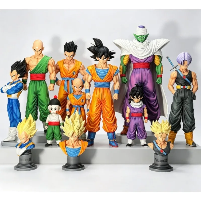 1 set de figuras de acción de PVC de Anime Dragon Ball Infinite Z Warriors Son Goku Trunks Vegeta, modelo coleccionable, estatua de escritorio, juguetes, regalos