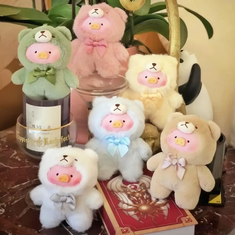 لولو خنزير خمر تيدي سلسلة صندوق أعمى شخصيات كرتونية مفاجأة تخمين حقيبة Kawaii قلادة دمية تحصيل لعبة مجسمة هدية عيد ميلاد