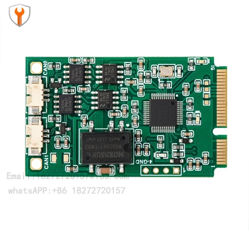 MiniPCIe-CAN Module MINI PCI-E to CAN Interface Card USB to CAN Dual with Isolation