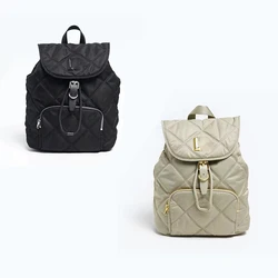 New nylon waterproof backpack for men and women with large capacity and drawstring buckle design