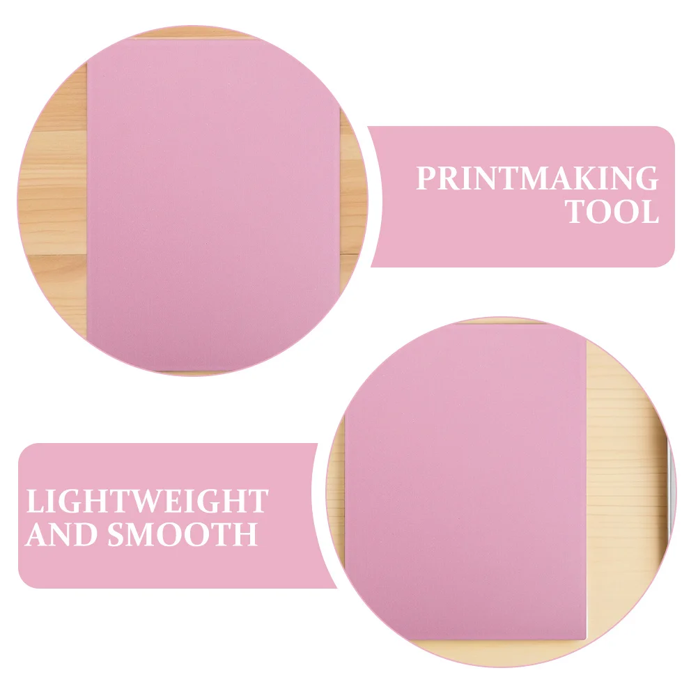 Printmaking Stamp Blocks 17.68x11.79inch Flexible PVC Linoleum Sheets for Art Classes Students DIY Scrapbook Craft