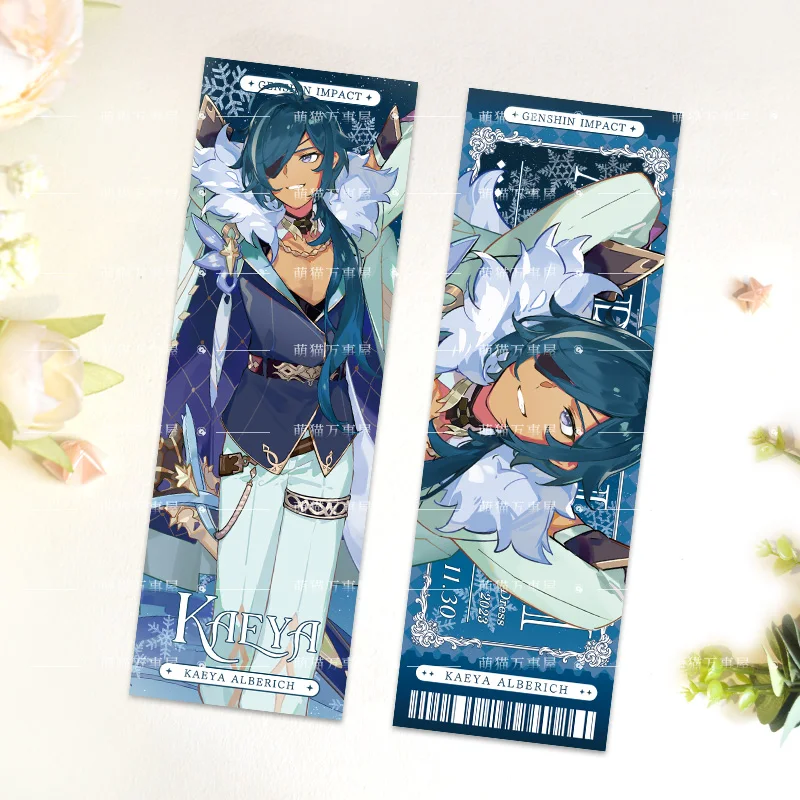 Anime Genshin Impact Kaeya Cosplay Rode Acrylic Cartoon Display Game Standing Sign Animation Peripheral Card Gift