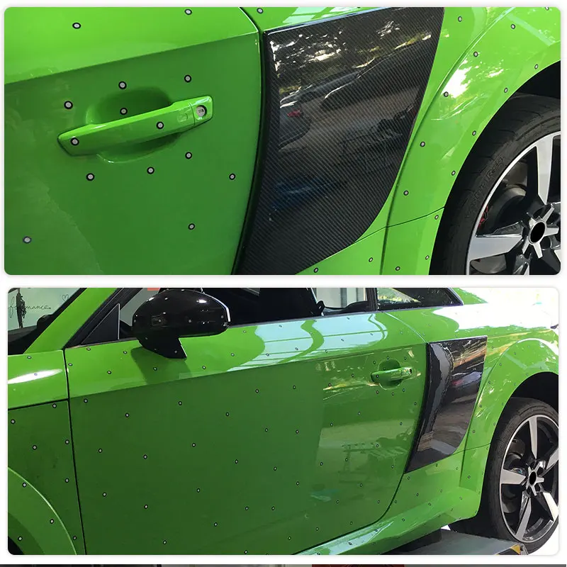 Full Carbon Fiber Car Rear Side Door Guard Boards for Audi TT MK3 8S TTS TTRS TT-Sline Coupe 2015-2017 Rear Panel Blade BodyKits - view 2