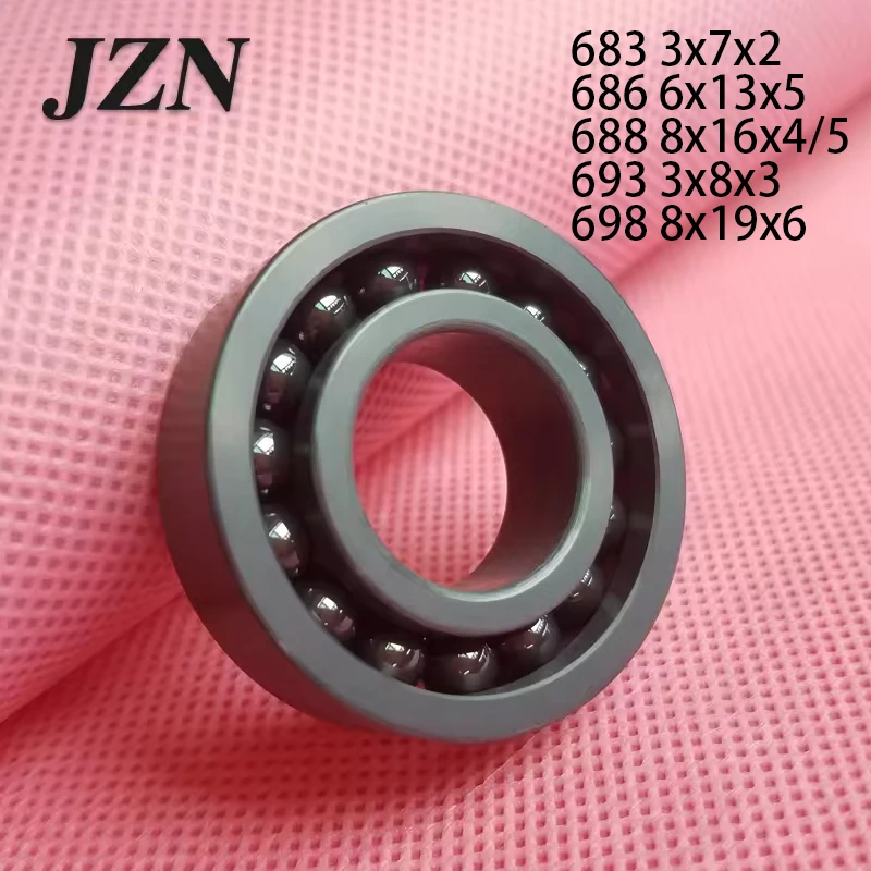 3x7x3 6x13x5 8x16x5mm Silicon nitride full ball ceramic bearing 683 686 688 693 698 High precision electrical insulation SI3N4