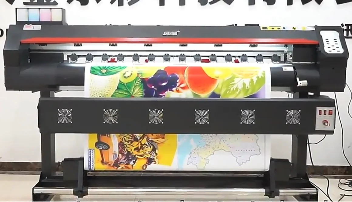 

High quality full-color inkjet banner plotter indoor/outdoor wide format printing machine 1.6m Eco solvent/sublimation printer