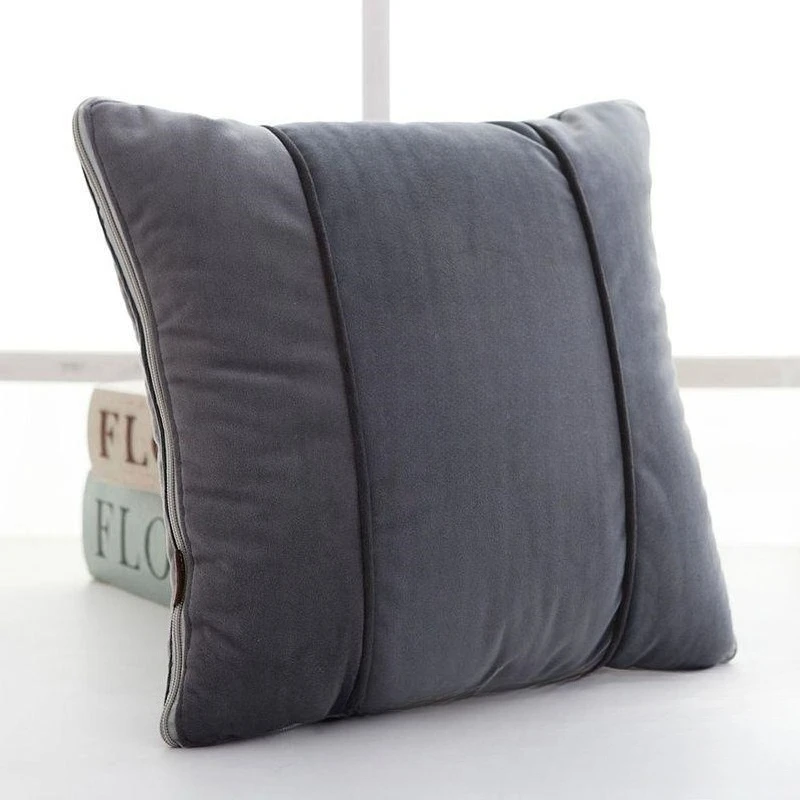 

Car throw pillow, thickened air conditioner quilt, pillow throw quilt, rear dual-purpose car two-in-one foldable