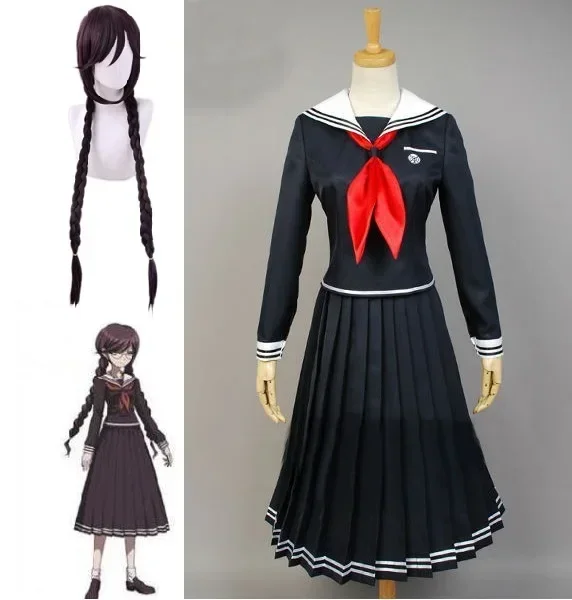 Game Danganronpa Cosplay Anime Dangan Ronpa 2 Costume Touko Fukawa Cosplay Costume Women JK School Uniforms