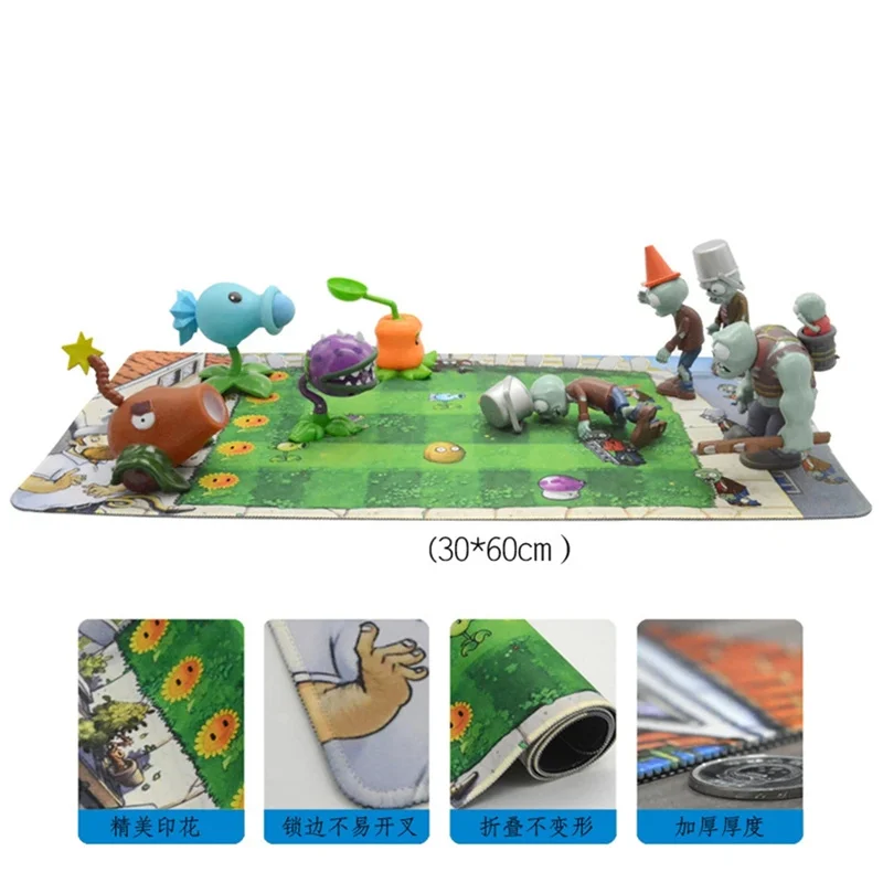 Plants vs Zombie 30x60cm Video Gaming Mouse Pad Battle Map Anime Computer Desk Keyboard Pad Fun Games For Kids Christmas Gift