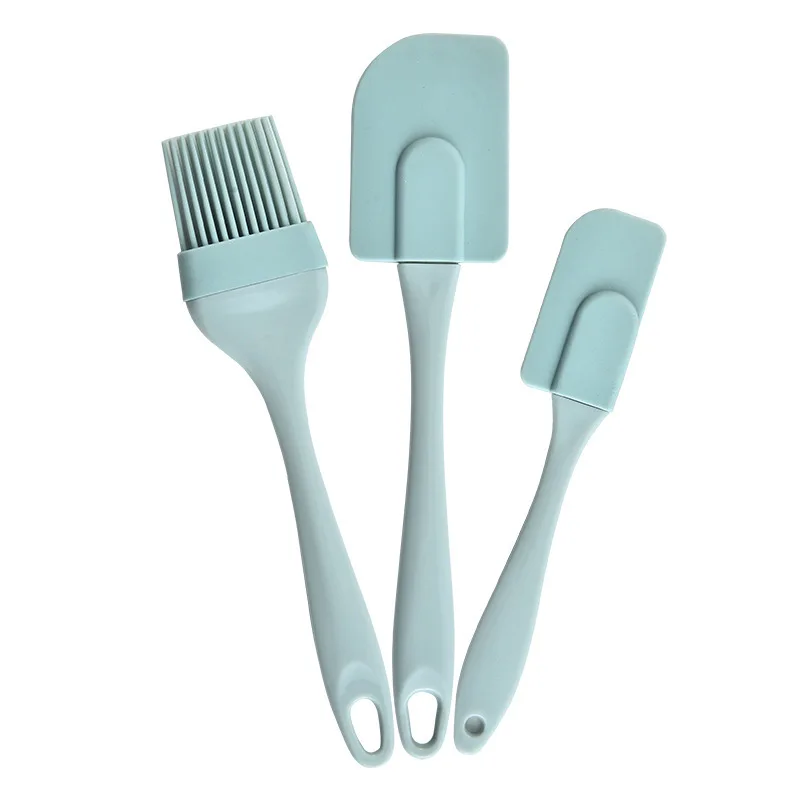 1/3Pcs Kitchen Utensils Cooking Supplies Multi Purpose Blue/Pink Cake Spatula Baking Tools Silicone/PP Non-stick