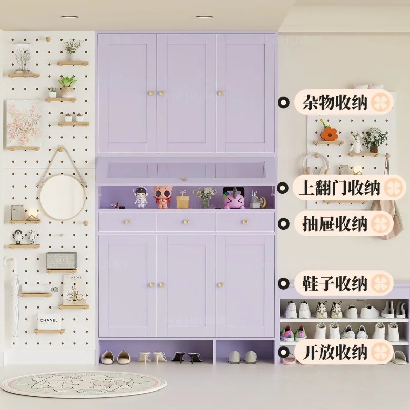 خزانة الشرفة باللون الأرجواني الدوبامين