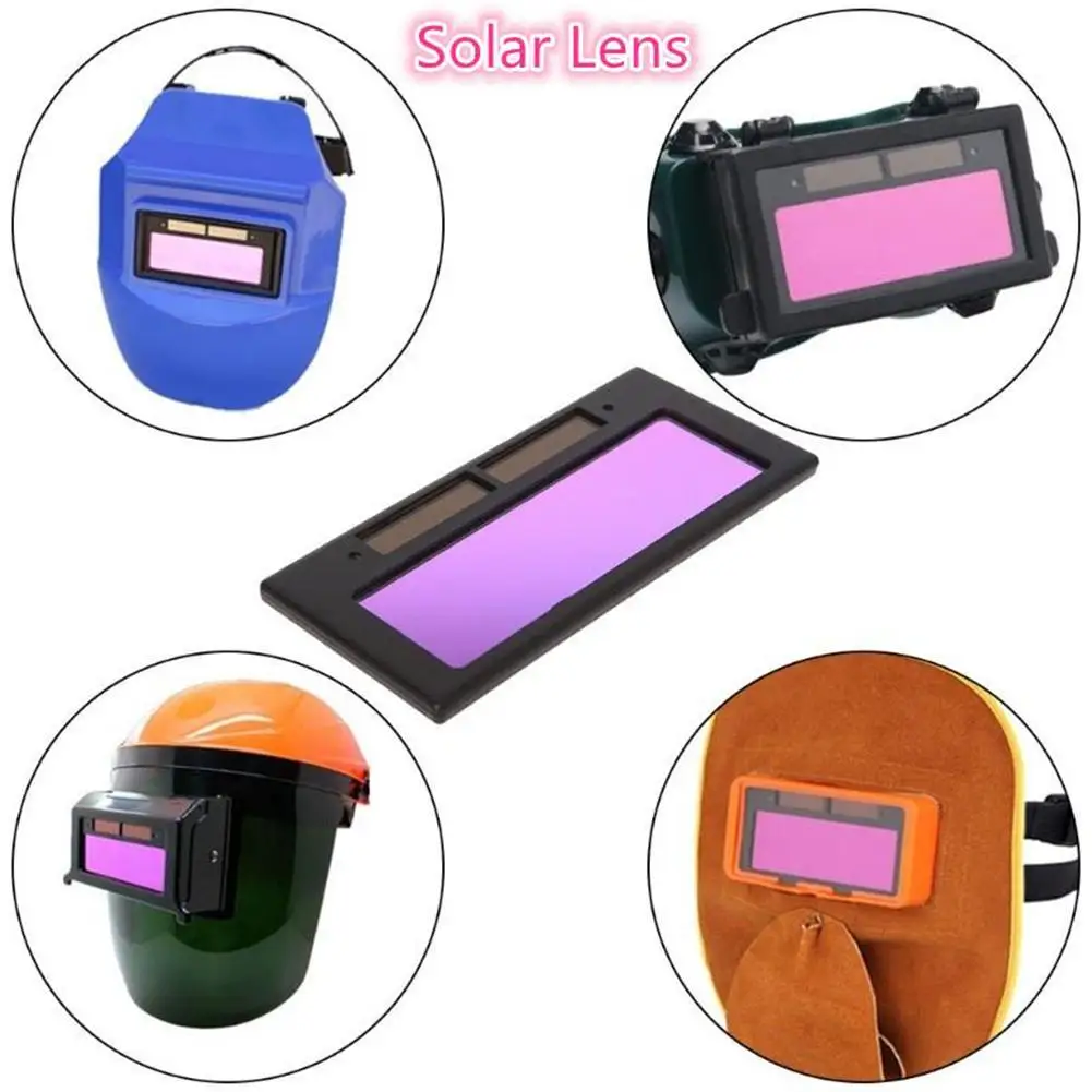 1pcs Auto Darkening Welding Lens For Welding Equipment Darkening Color Lens True Powered Filter Auto Screen Shade Large