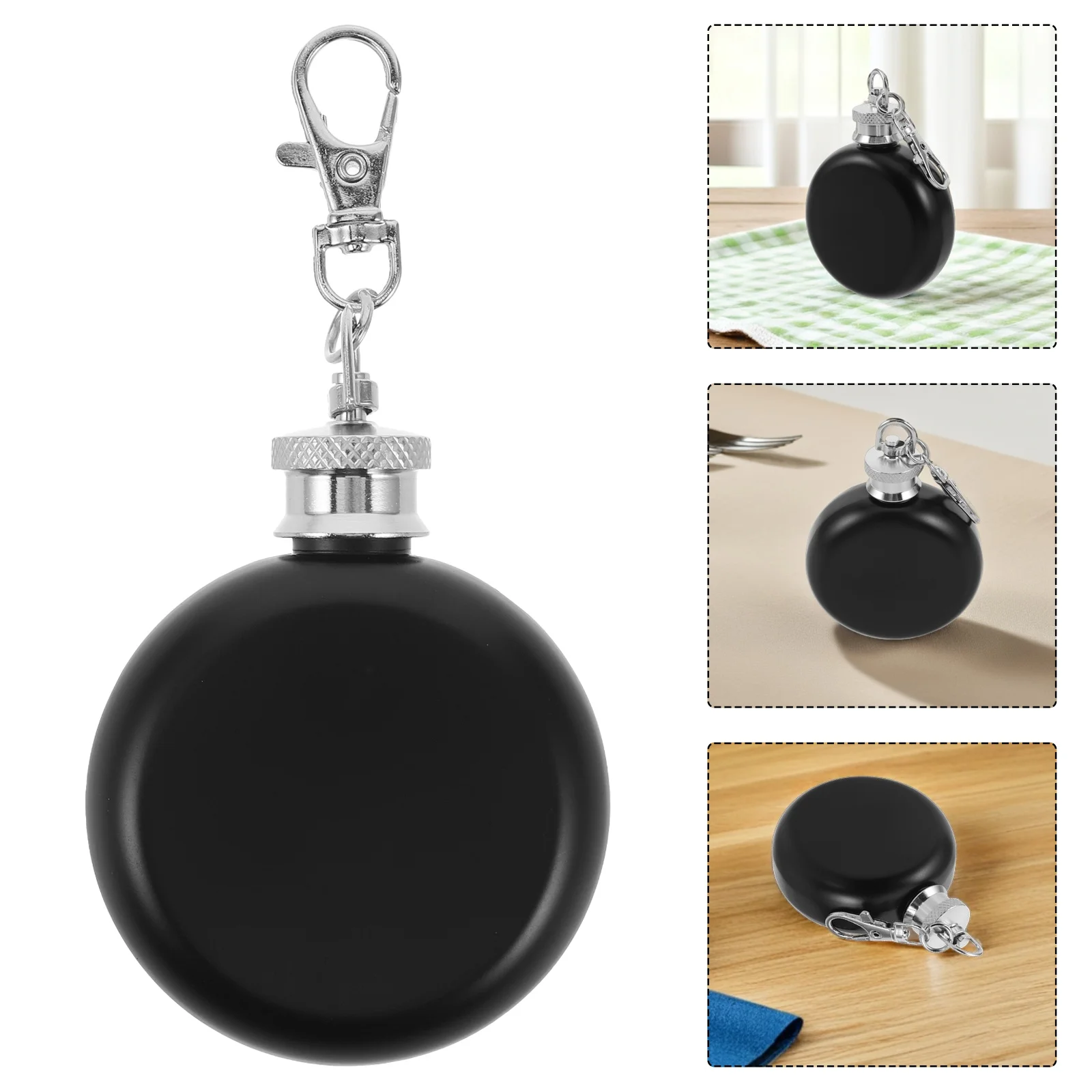 

High-Grade Stainless Steel Spirit Flask 9Oz Classic Design Leak-Proof Cap Excellent for Hunting Trips