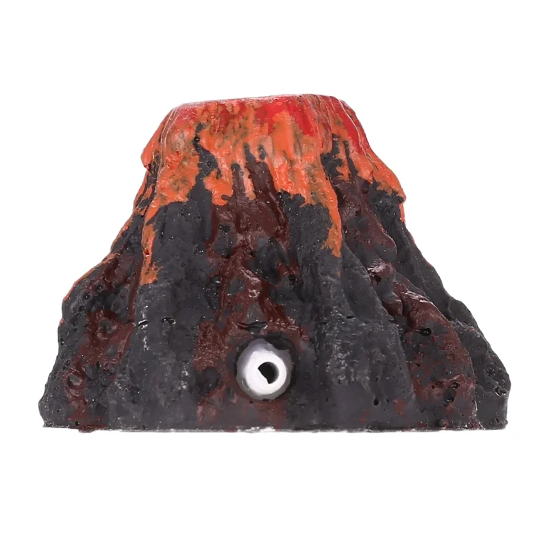 N96R Dekoracja Akwarium w Kształcie Wulkanu Pompa Tlenu Kamień do Napowietrzania Napęd Pompy Powietrza Zabawka do Akwarium Ozdoba Dekoracyjna