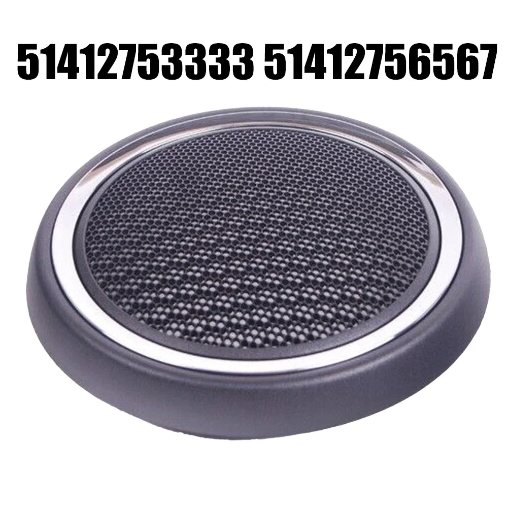 Add a Touch of Elegance with Chrome Front Door Speaker Cover for BMW For Mini R55R59 Part Number 51412753333 51412756567