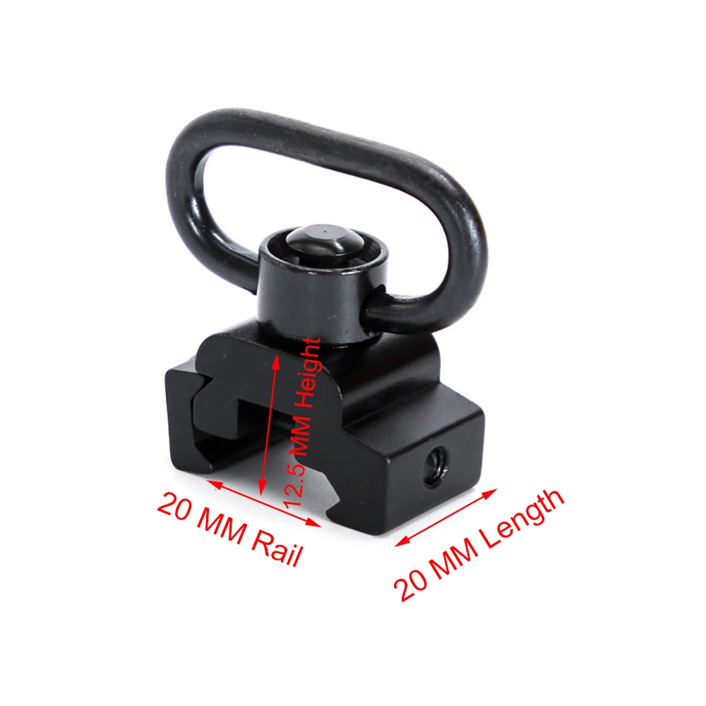 Tactical Rifle Strap QD Swivel Sling Mount 1.25\