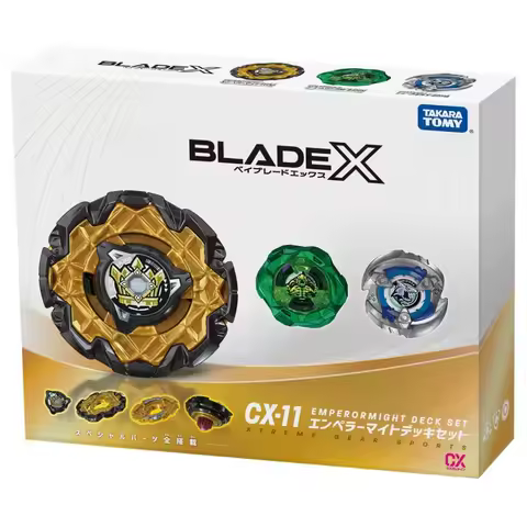 Takara Tomy Bey X CX-11 Emperor Mite Deck Set Blade