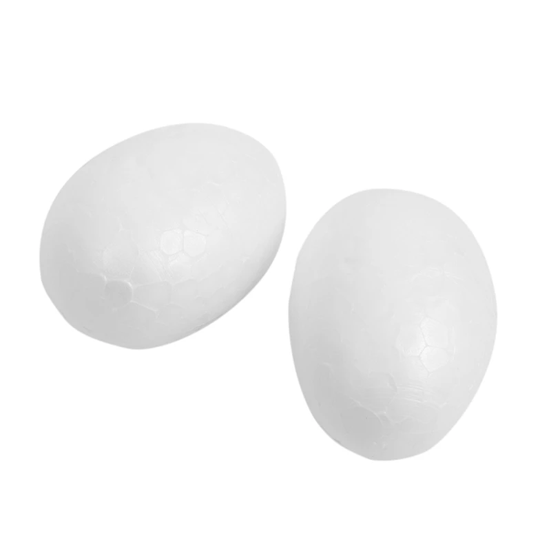 Huevos de espuma de poliestireno para pintar o pegar, huevos decorativos de 6 Cm, 40 unidades