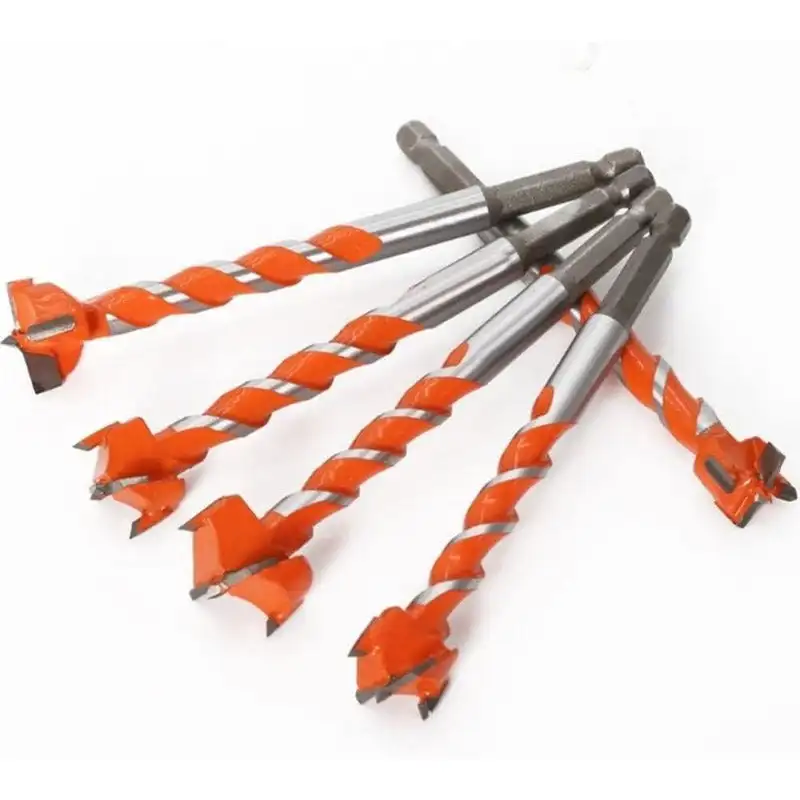 Forstnerビットボーリングセット、ホールソーカッター、木材用木工ドリルビットセット、プラスチック合板ツール、ドロップシップ、16mm、18mm、20mm、22mm、25mm、5個