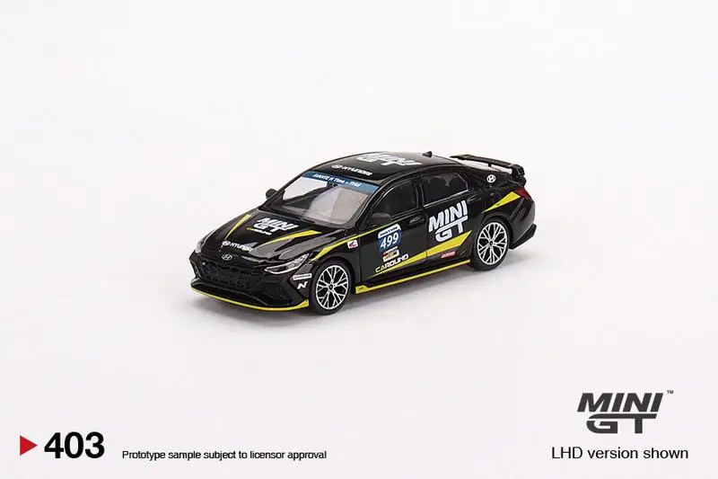 MINI GT 1:64 HyundaiN Elantra  499 #403 Die-cast alloy car model  toys gift ornaments