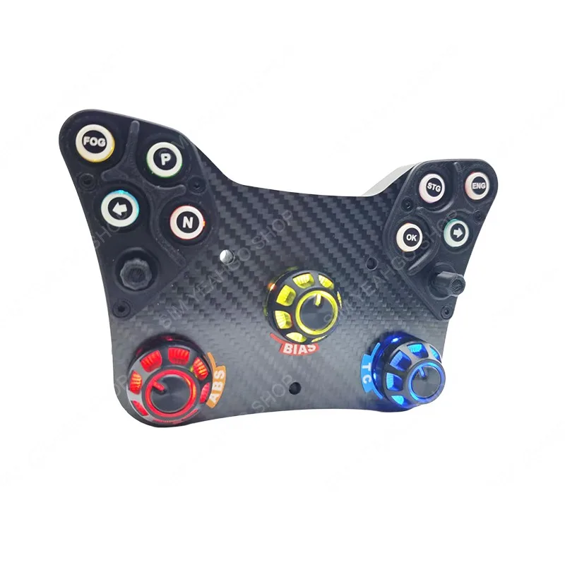 

Модельный игровой раллийный руль для ПК, универсальный центральный концентратор управления, панель из углеродного волокна, бесплатное прямое подключение Plug and Play