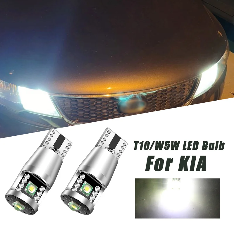 2pcs LED Parking Light Clearance Lamp Bulb W5W T10 194 Canbus For Kia Ceed Cerato Magentis Opirus Optima Picanto Proceed Venga