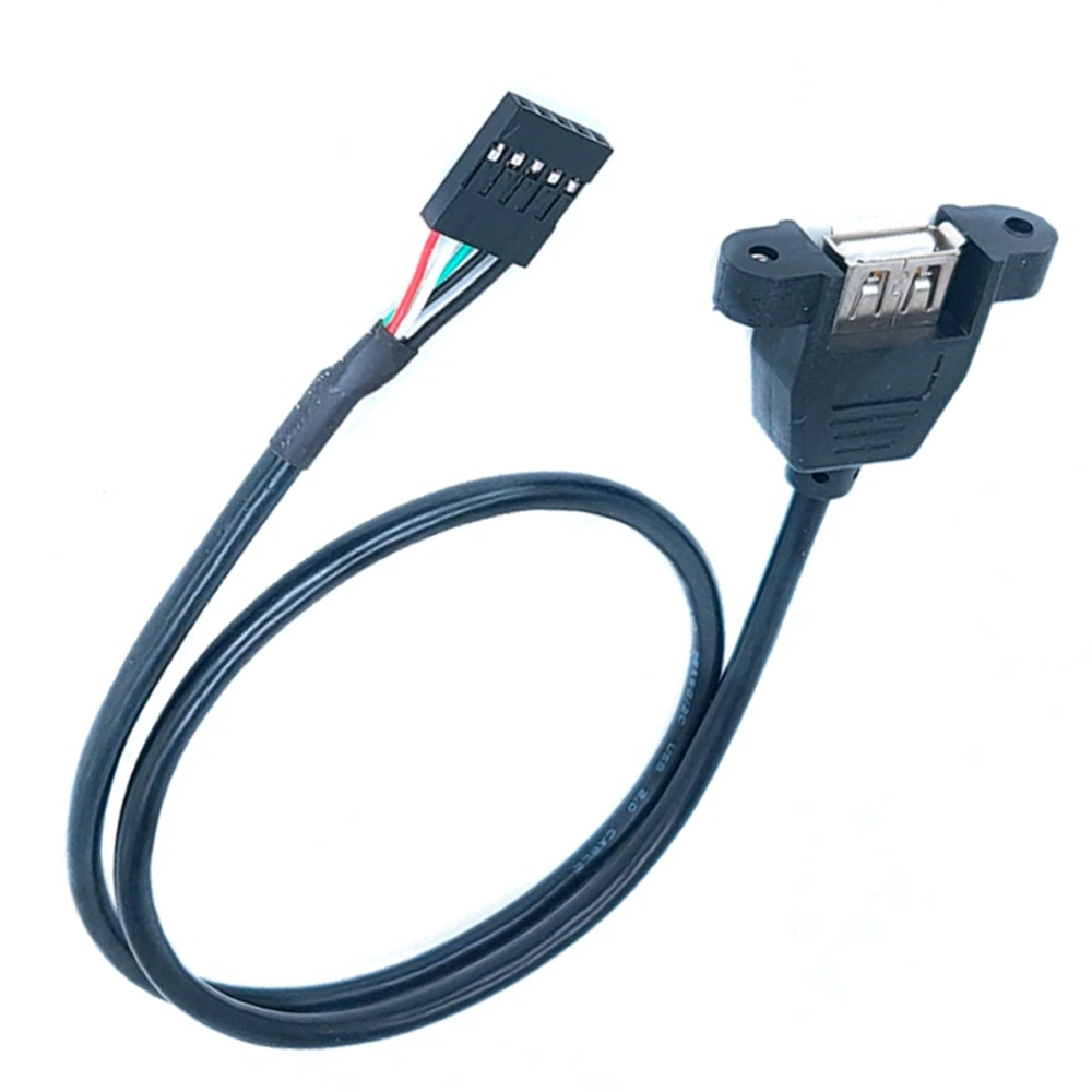 

Motherboard 5 pin to USB 2.0 adapter cable with screw hole Motherboard pin 5Pin to USB extension cable