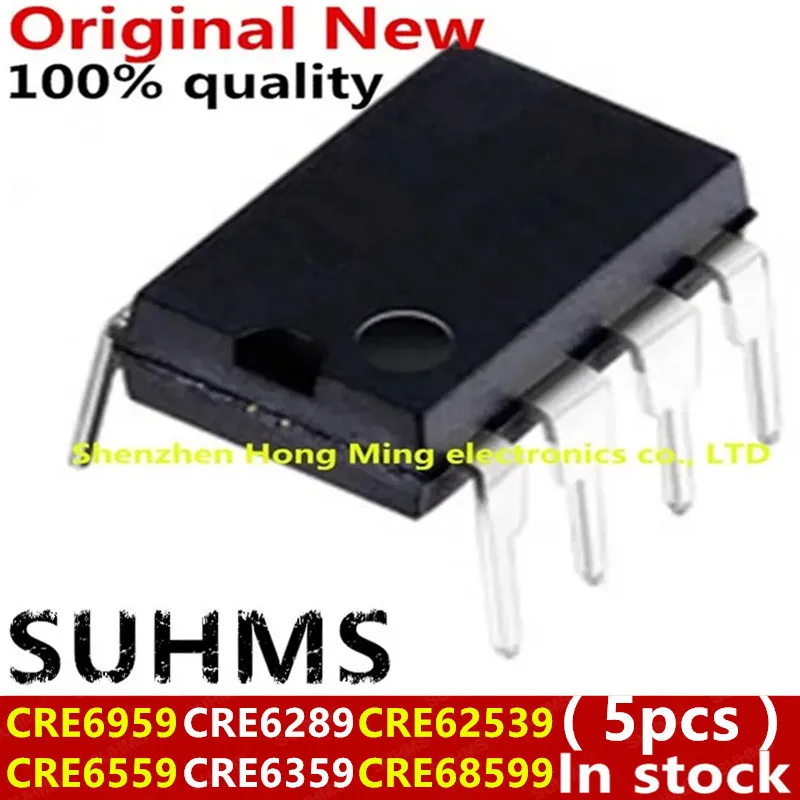 (5 peças) 100% Novo Chipset CRE6959 CRE6559 CRE6289 CRE6359 CRE62539 CRE68599 DIP-8