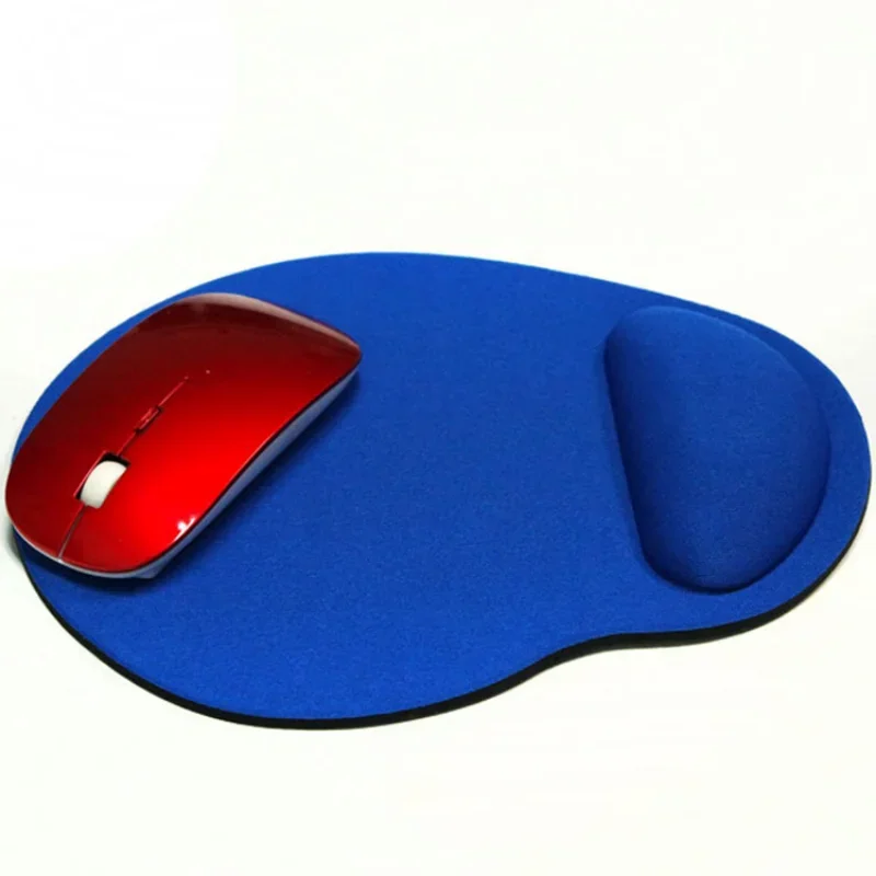 Solid Color EVA Mouse Pad with Wristband Comfortable for Gaming PC Laptop Hand Wrist Protection Gift