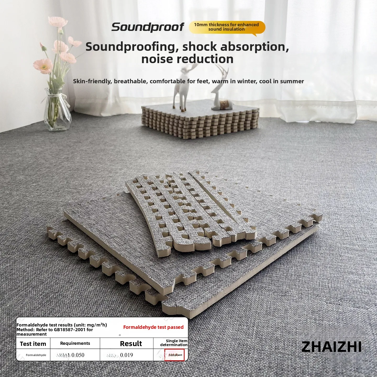 

Thiened Foam Mat Tat Puzzle Floor Mat Anti-Slip Home Use Bedroom Carpet Cusizable Japanese Sle Home Textile